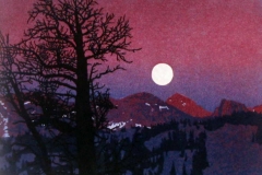 Moonrise on Cathedral Ridge