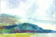 "Hanalei Bay" watercolor on paper