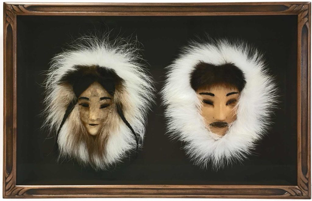 Alaskan mask set shadowbox